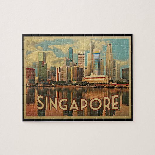 Puzzle Skyline de Singapour (Horizontal)