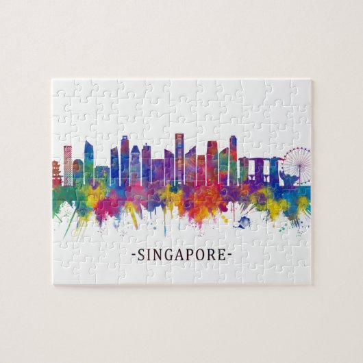 Puzzle Skyline de Singapour (Horizontal)