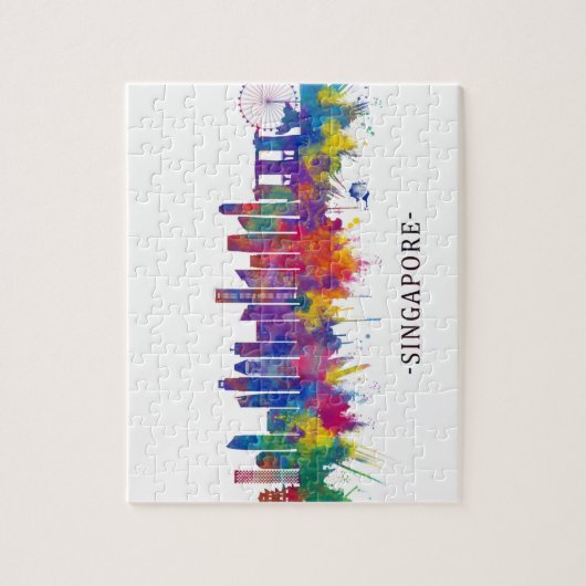 Puzzle Skyline de Singapour (Vertical)