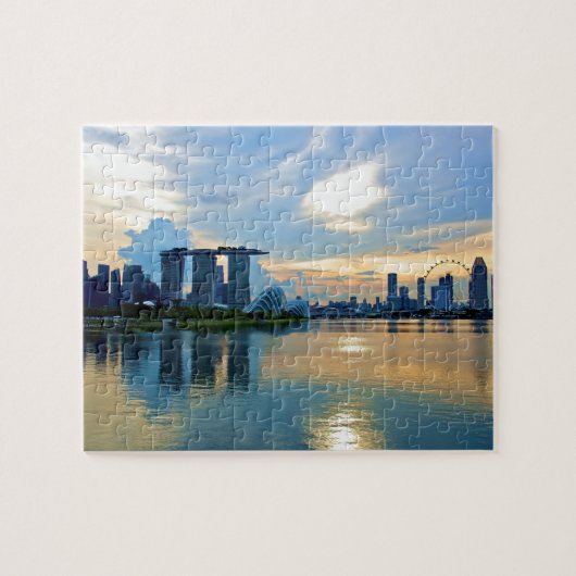 Puzzle Skyline de Singapour au soleil (Horizontal)