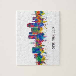Puzzle Skyline du Massachusetts de Springfield