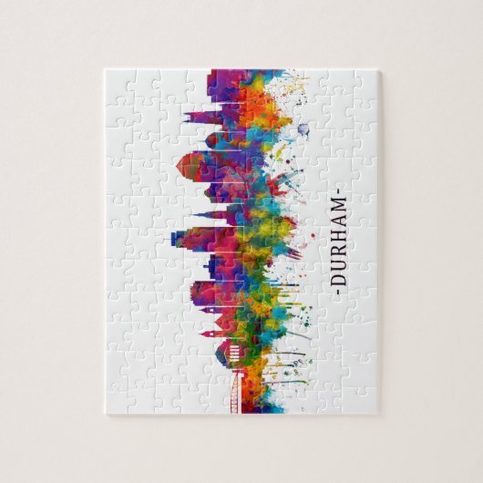 Puzzle Skyline Durham Caroline du Nord (Vertical)