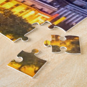 Puzzle Skyline nocturne de Varsovie en Pologne (Côté)