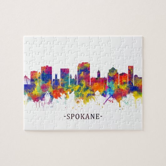 Puzzle Skyline Spokane Washington (Horizontal)