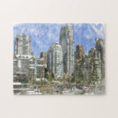 Puzzle Skyline Vancouver. (Horizontal)