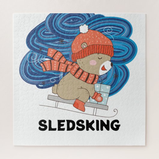 Puzzle Sledsing Personnalisable (Vertical)