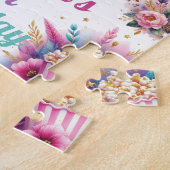 Puzzle Sleepover Girl Anniversaire Jeu personnalisé (Côté)