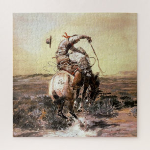 Puzzle "Slick Rider" Western Art de Charles M Russell