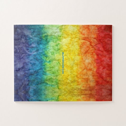 Puzzle SlipperyJoe drapeau gay pride couleurs arc-en-ciel (Horizontal)