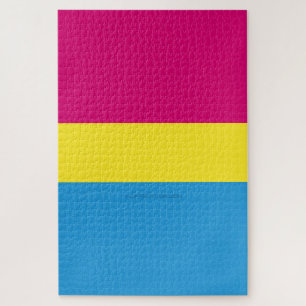 Puzzle SlipperyJoe pansexuel drapeau de la fierté rose am