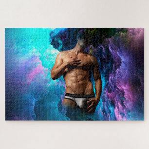 Puzzle SlipperyJoe's artistique homme sous-vêtement bosse