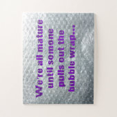 Puzzle SlipperyJoe's Bubble Wrap pop drôle dire pur (Vertical)