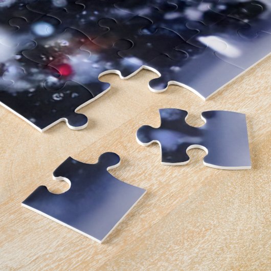 Puzzle SlipperyJoe's décoré enneigé de Noël tre (Côté)