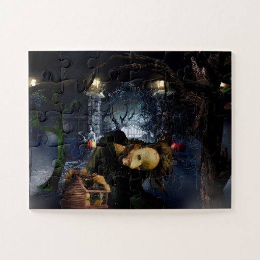 Puzzle SlipperyJoe's éffrayant Halloween bois effrayants  (Horizontal)