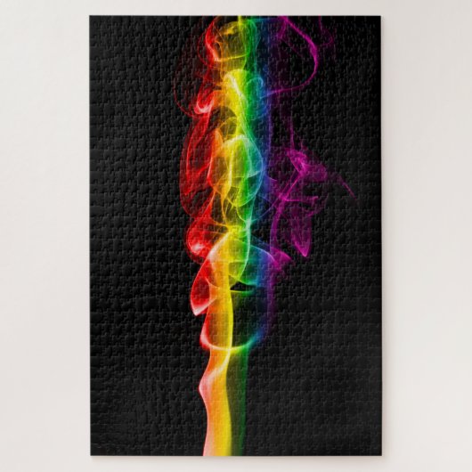 Puzzle SlipperyJoe's fumée vif arc-en-ciel célébré (Vertical)