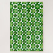 Puzzle SlipperyJoe's Green four-leaf clovers Saint Patric (Vertical)