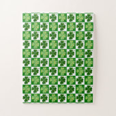 Puzzle SlipperyJoe's Green four-leaf clovers Saint Patric (Vertical)