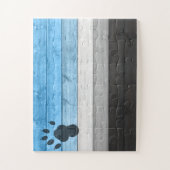 Puzzle SlipperyJoe's loutre patte de bois de caisse textu (Vertical)