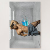 Puzzle SlipperyJoe's Man serviette brisée mur de brique b (Vertical)