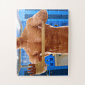Puzzle SlipperyJoe's musculaire homme cheminée 6 pack gym (Vertical)