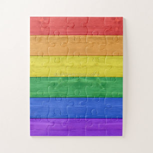 Puzzle SlipperyJoe's orgueil drapeau en bois horizontal a