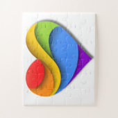 Puzzle SlipperyJoe's Pride Heart Curves forme de coeur tr (Vertical)