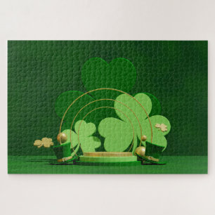 Puzzle SlipperyJoe's Saint Patrick's Day trèfle à trois f