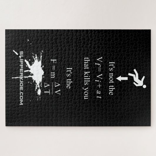 Puzzle SlipperyJoe's Science mathématique splatter stickm (Horizontal)