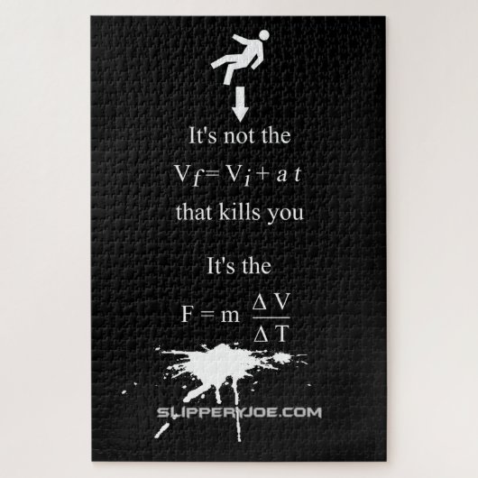 Puzzle SlipperyJoe's Science mathématique splatter stickm (Vertical)