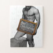 Puzzle SlipperyJoe's Thanksgiving man hot six pack abs un (Vertical)