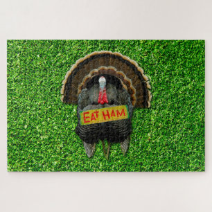 Puzzle SlipperyJoe's Thanksgiving turkey grass eat ham co