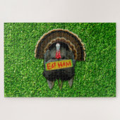 Puzzle SlipperyJoe's Thanksgiving turkey grass manger du  (Horizontal)