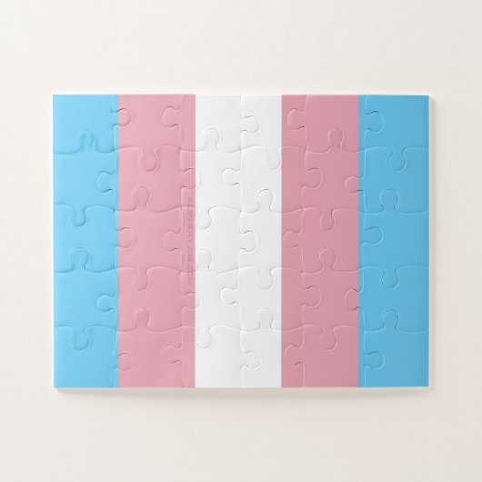 Puzzle SlipperyJoe's transgenre pride drapeau de la diver (Horizontal)