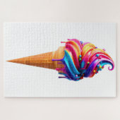 Puzzle SlipperyJoe's vibrante crème glacée cone classique (Horizontal)