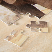 Puzzle Slogan personnalisé/famille d'éléphants de conserv (Côté)