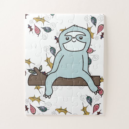 Puzzle Sloth (Vertical)