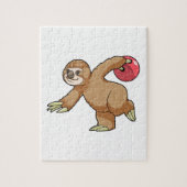 Puzzle Sloth at Bowling avec Bowling ball (Vertical)