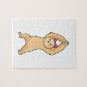 Puzzle Sloth at Fitness (Horizontal)