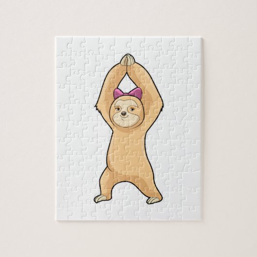 Puzzle Sloth at Fitness (Vertical)