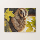 Puzzle Sloth bébé dormir dans l'arbre unique chute (Horizontal)