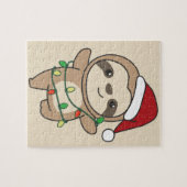 Puzzle Sloth Christmas Winter Animaux Sloths Jigsaw Puzzl (Horizontal)