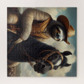 Puzzle Sloth Cowboy (Horizontal)