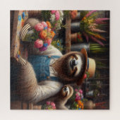 Puzzle Sloth Florist (Horizontal)