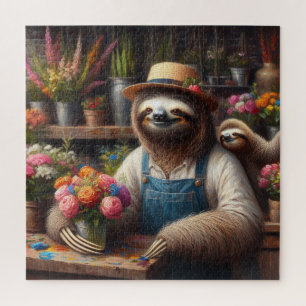 Puzzle Sloth Florist