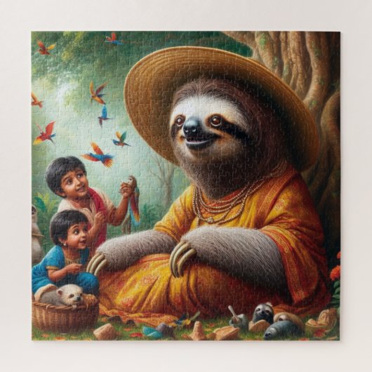 Puzzle Sloth Grand-mère (Vertical)