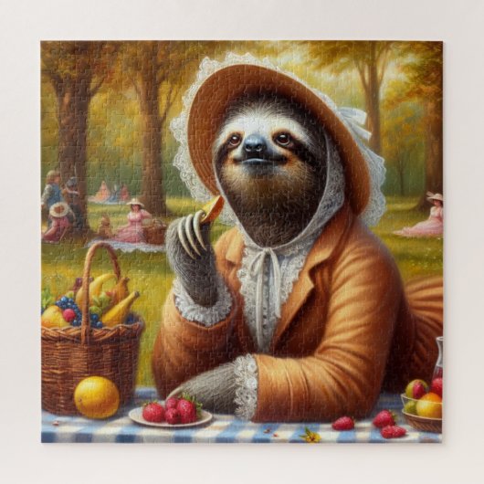 Puzzle Sloth Picnic (Vertical)