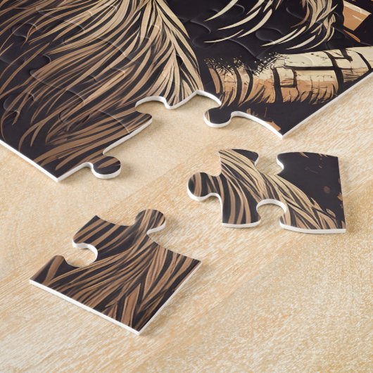Puzzle Sloth sur une plage tropicale (Côté)