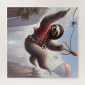 Puzzle Sloth Ziplining (Horizontal)