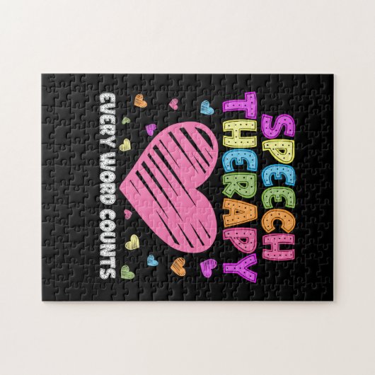 Puzzle SLP Language Pathologist & Speech Therapy (Horizontal)