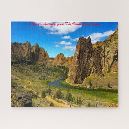 Puzzle Smith Rock Oregon. voeux de Noël (Horizontal)